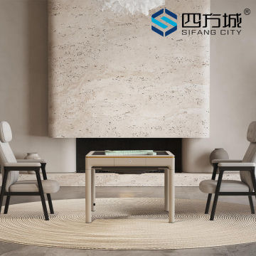 T560 Brown Mahjong Table with Auto Function