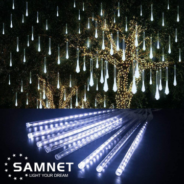 Christmas LED Meteor Shower Garland Decoration Lights For Holiday Strip Light Outdoor Waterproof Fairy Lights For Home Eave Tree