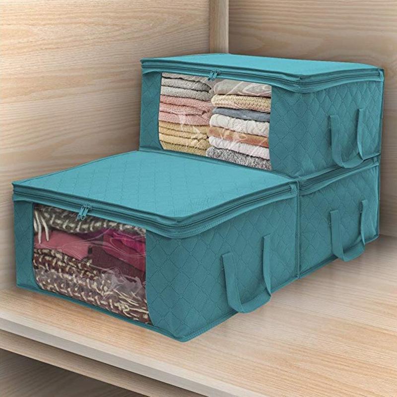 Multifunction Foldable Storage Bag Home Clothes Blanket Quilt Storage Bag Pouch Space-saving Travel Luggage Organizer Hot Sale