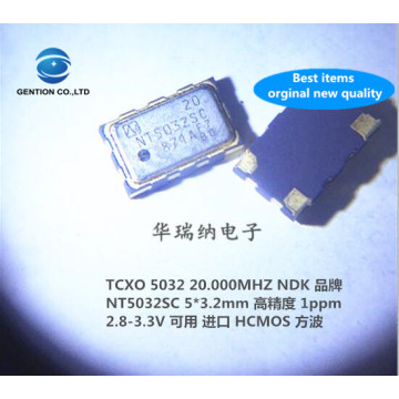 5pcs 100% new and orginal TCXO 5032 temperature subsidy chip crystal square wave HCMOS 20M 20MHZ 20.000MHZ high precision