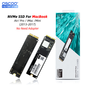 OSCOO 512GB m.2 NVMe SSD Hard Drives For MacBook Air A1369 A1465 A1466, 256GB Disk Mac Pro Retina A1398 A1502, iMac A1418 A1419