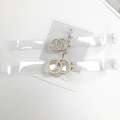 Transparent belt white pearl belts for women 2020 waist clear ceinture femme plastic pvc waistband luxury brand G cinturon mujer
