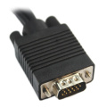 Black VGA SVGA male, S video 3 RCA audio video AV cable converter