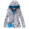 White Leopard Snow Jackets Women's Ski Suit Wear 10K Waterproof Snowboarding Clothing Coats Winter Outdoor Costumes For Girl's