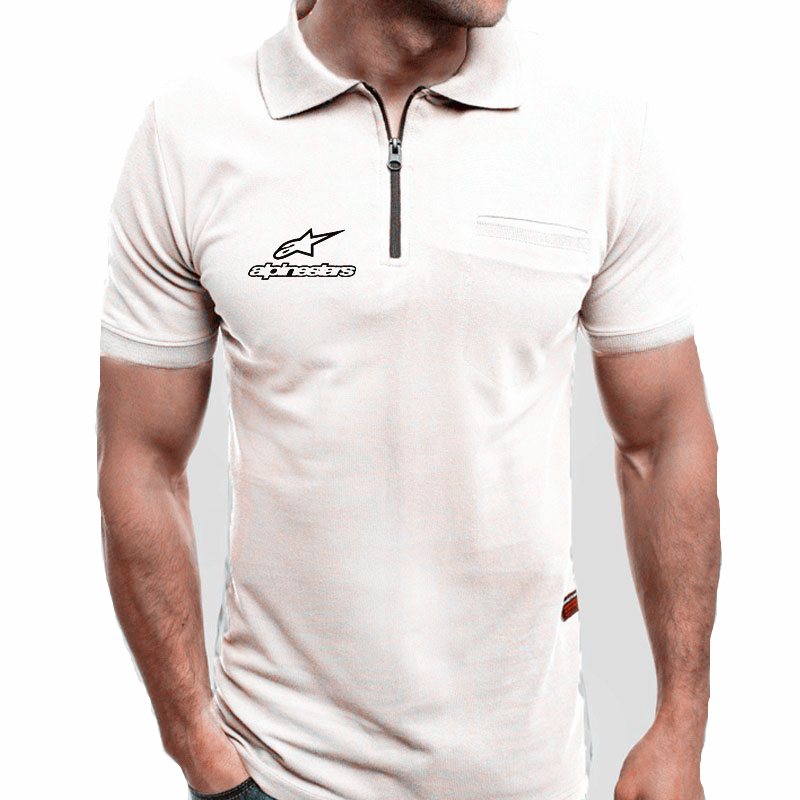 Summer Alpine Star short Sleeve Polo Men Turn-over Collar Fashion Casual Slim Breathable Alpinestar Business Men's Polo Shirt