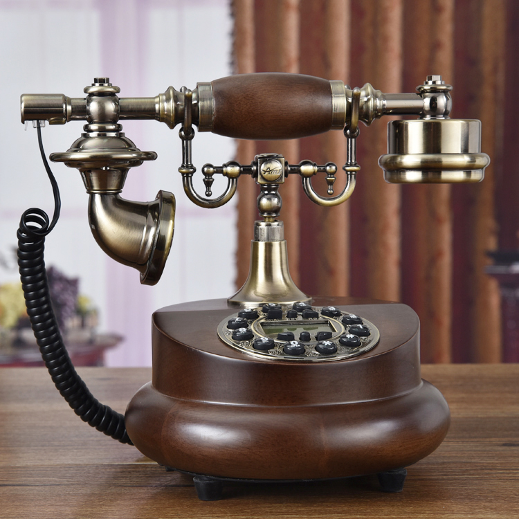 GSM cordless solid wood phone ,fixed wireless telephone/antique fashion household rustic vintage telephone/Caller ID Hands-free/