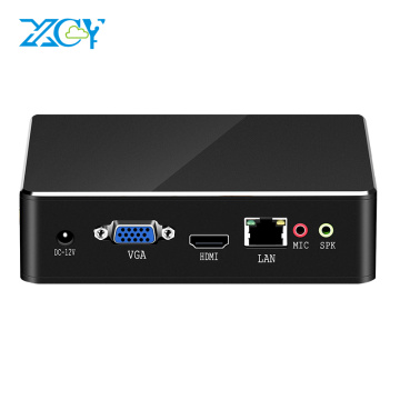 XCY Mini PC System Unit Intel Core i7 7500U i5 7200U i3 7100U HDMI VGA Video Output Nettop Computers Support Windows Linux