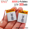 1/2/4pcs battery Size 302530 3.7V 500mah Lithium polymer Battery with Protection Board For MP4 Digital Products