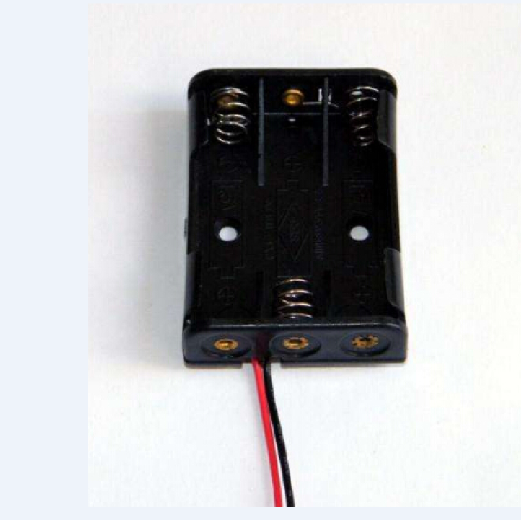 3-AAA Battery Holder/Box/Case with Wire Leads