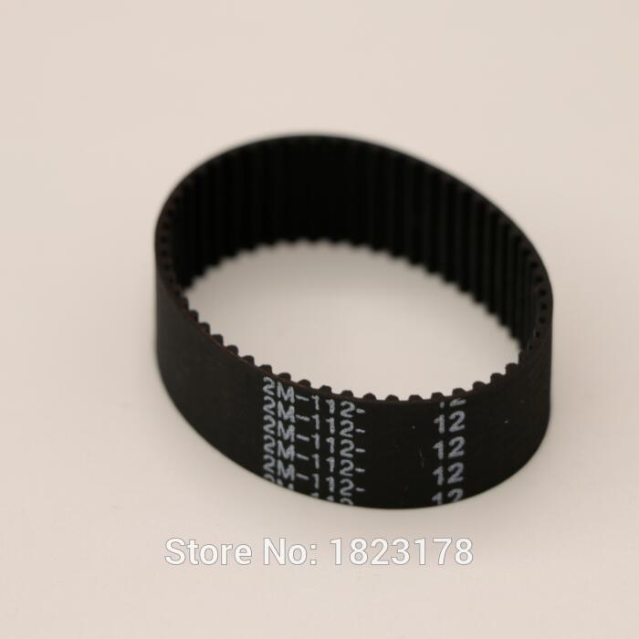 Free shipping 10pc/lot GT2 112 length 112mm width 12mm teeth 56 for 3d printer 112-2GT-12 closed-Loop rubber belt 2GT-112-12