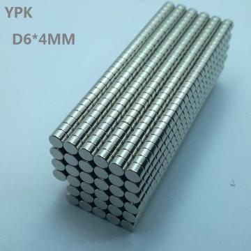 10PCS/LOT Neodymium magnet 6*4 disc rare earth magnet 6x4 strong NdFeB magnet 6 x 4 magnetic material for speaker