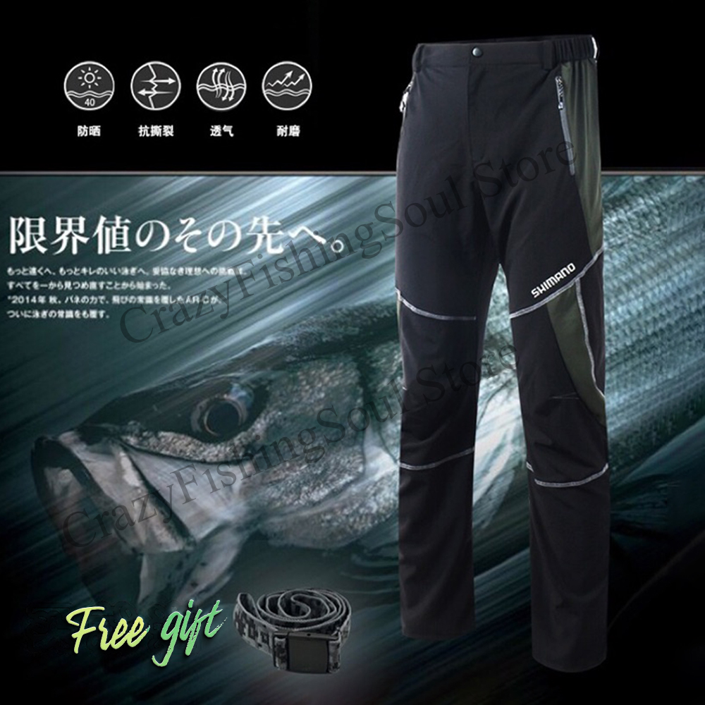 Shimano Fishing Pants Casual Outdoor Sports Quickdrying Breathable Sports Wear Trousers Mens Pants Fishing Clothing Hiking pants