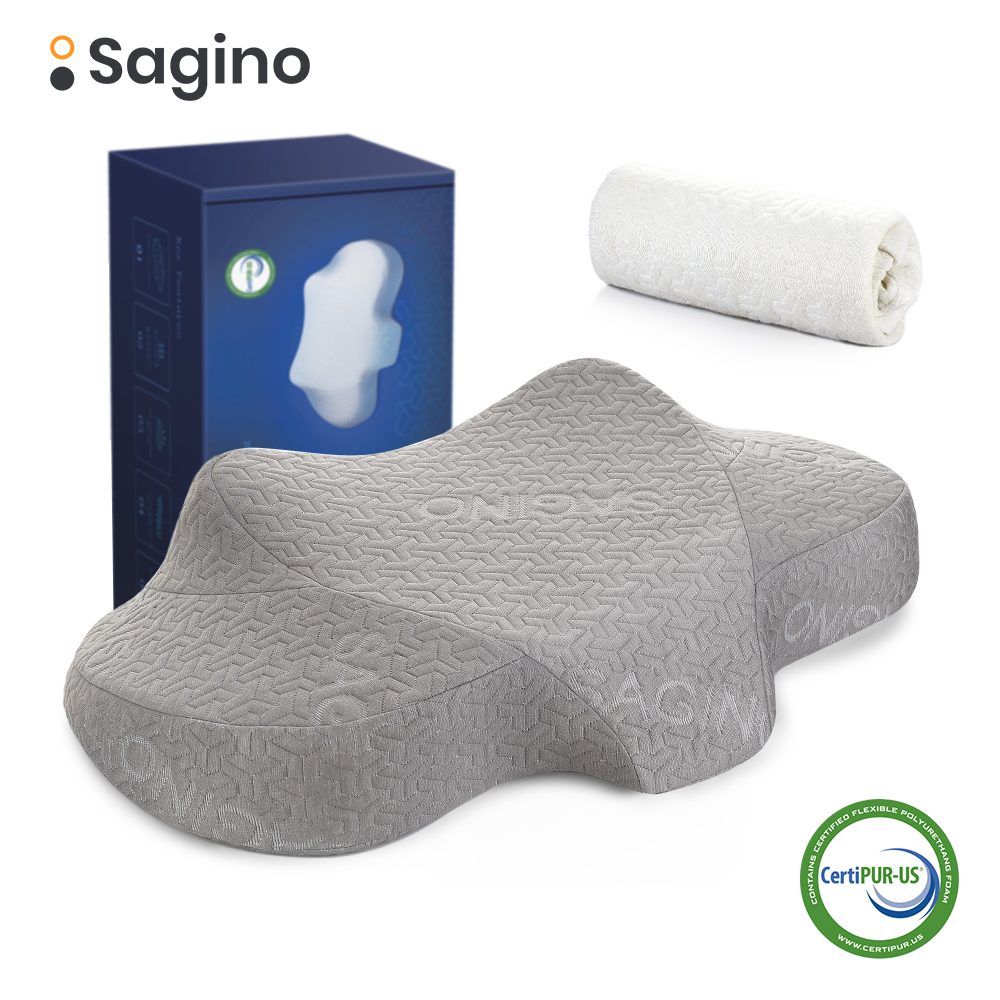 Sagino Memory Foam Bed Orthopedic Pillow for Neck Pain Sleeping Pillows Ergonomic Cervical Pillow Slow Rebound подушка oreiller