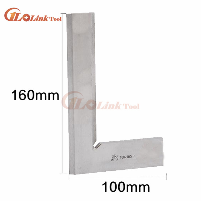 Angle Ruler Bevel Edge Square Gauge Stainless Steel 160*100mm Angle 90 Degree Measuring Tools