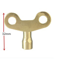 4pcs 4 hole Key For Water Tap Solid Brass Special Lock New Radiator Plumbing Bleed Key Square Socket Hole Water Tap Faucet Key