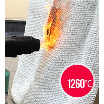 1Mx1M thickness 2MM Ceramic fiber cloth high temperature resistant heat insulation cloth fire curtain flame retardant