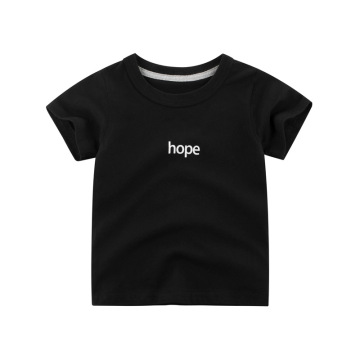 Summer New Children's Fashion Black White Cotton Tops Tee Clothing Short Sleeve Shirt For Boys Outdoor Casual Pullover T Shirts