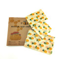 Beeswax Food Wrap Reusable Eco Friendly Food Wrap Organic Natural Plastic Free Sustainable Fruit Storage Pouch