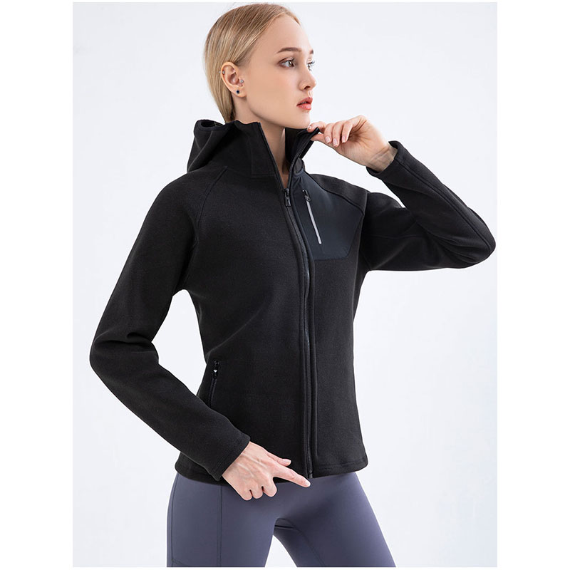 Black High Neck Sports Jackets