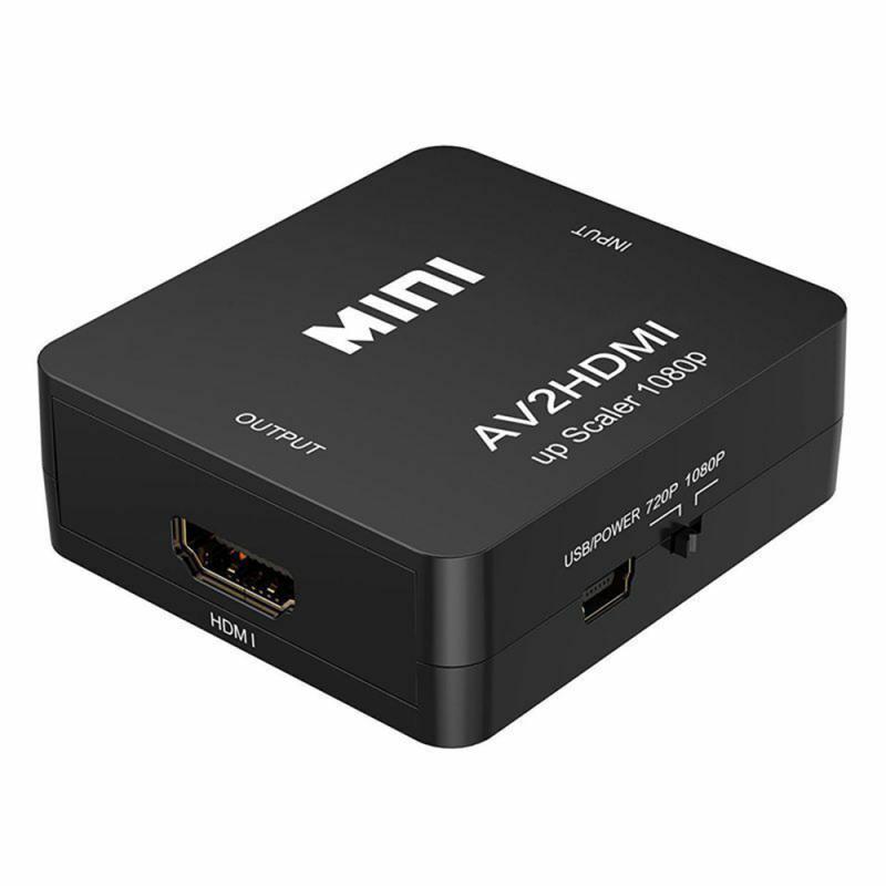 RCA To HDMI 1080P Mini RCA Composite CVBS AV To HDMI Video Audio Converter AV2HDMI Accessories Audio Video Cables Digital Cable