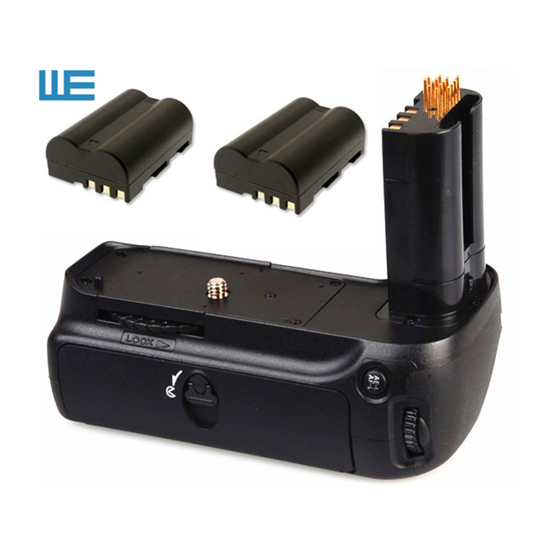 MB-D80 Battery Grip+2x EN-EL3E Batteries for Nikon D80 D90 Digital SLR Cameras.