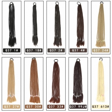 Synthetic Hair Box Braids 24 Inch Long Pure Colors Jumbo Braiding Hair Senegalese Twist Fiber Curly Hair Extensions