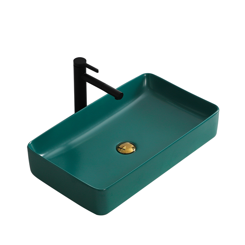 Malachite Green Above Counter Basin Bathroom Grey Ceramic Wash Basin Household Light Luxury Art Basin Hotel Wash Basin