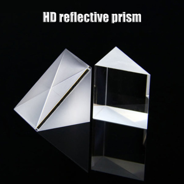 Optical Glass Prisms Crystal Triangular Prism Right Angle Isosceles Prisms for Lens Optical K9 Testing Instrument 10*10*10mm