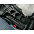 Double hole car front center console cup rack / change box for BMW E46:black
