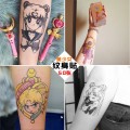 50pcs Sailor Moon Tattoo Stickers Waterproof Water Transfer Tattoo Cosplay Costume Props