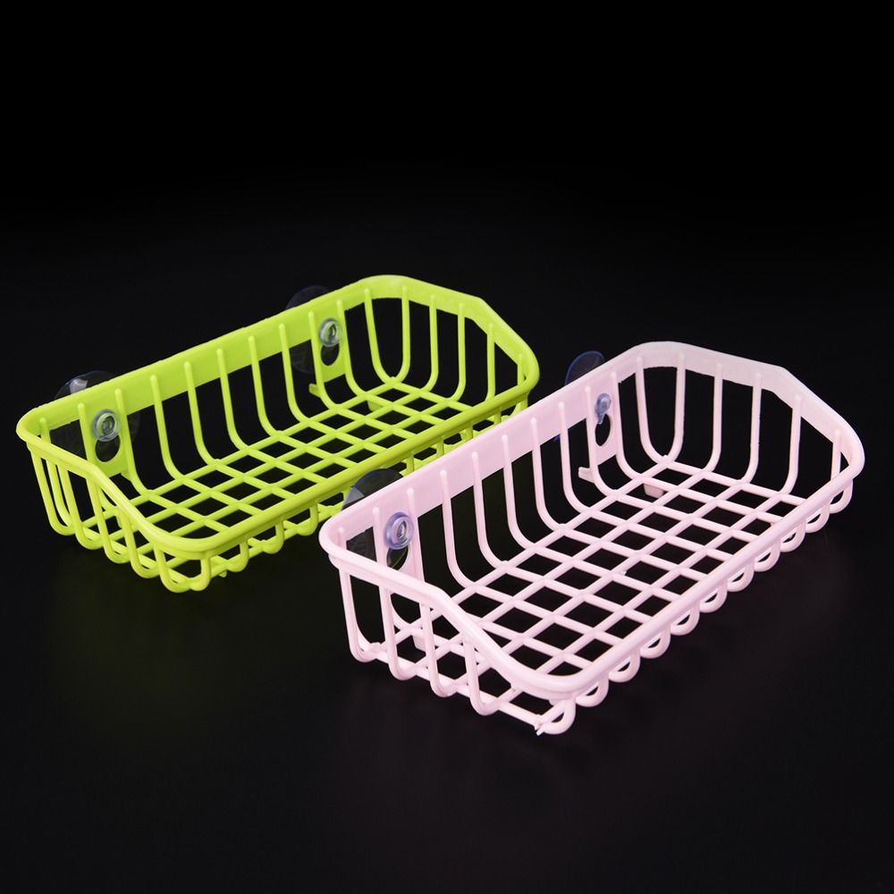 1PCS Kitchen Sucker Storage Tool Kitchen Double Suction Cup Sink Shelf Soap Dishes Wholesale