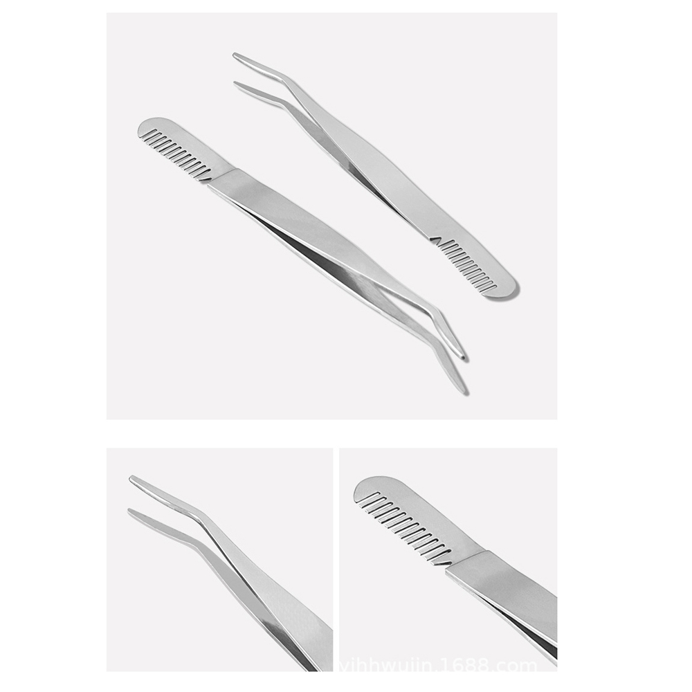 1PC LOVE Eyebrow Tweezer Hair Beauty Slanted Puller Stainless Steel Eye Brow Clips Hair Removal Makeup Tool