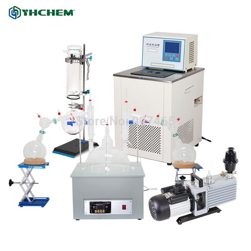 YHChem USA Hot Scale 20L Short Path Distillation Equipment with Stirring Heating Mantle Include Cold trap