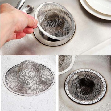 Novel Unique Stainless Steel Round Floor Drain Kitchen Sink Filter Mesh Sewer Drain Pipe Hair Filter And Filter Bathroom Sink