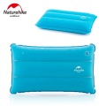 Naturehike factory sell Portable Outdoor Inflatable square Pillow Travel Pillow Inflatable Cushion Soft Neck Protective HeadRest