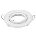 10pcs/lot Round White adjustable mr16 gu5.3 gu10 spotlight halogen bulb frame holder downlight ceiling light fixture GU10 MR16
