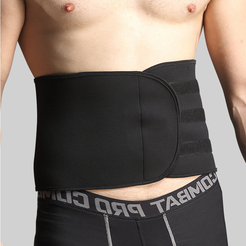 Professional Sports Safety Waist Support with Removable Compression Belt Ergonomic Lumbar Pads Elastic Back Brace Gym Protector