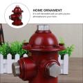 Iron Art Fire Hydrant Shape Ornament Decor House Decoration Home Ornament