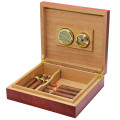 Cedar Wood Humidor Cigar Case Travel Portable Cigar Case Hygrometer Cigar Humidor Humidifier Gift Box Cigarette Holder Case
