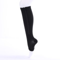 1pair New Women Zipper Compression Socks Comfortable Zip Leg Support Knee Sox Open Toe Sock S/M/XL Sports Camping Socks