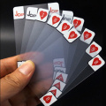 55pcs PVC Plastic Waterproof Novelty Clear Deck Transparent Poker Playing Cards