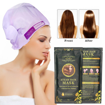 Hair Mask Automatic Heating Steam Keratin Argan Oil care hair Treatment Hair Coarse Repair Moisturizing Oil For Hair Care