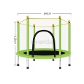 140cm Baby Children Home Indoor Trampoline with Protection Net Jumping Bed Cardio Child Fitness Exercise Bed Outdoor Trampoline