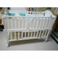 Larger Size Wood Baby Crib, Can Convert to Elder Kids', 124*68*105cm, Multifunctional Newborn Cot, Joint With Adult Bed