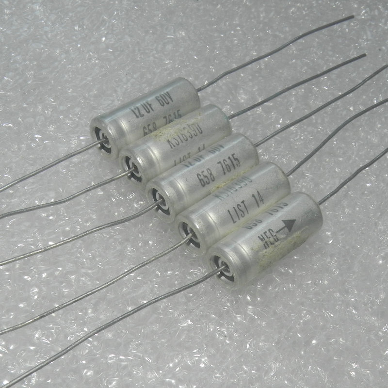 Original new 100% LIST14 60V12UF replaces 63v10uf cathode copper foot antique aluminum electrolytic capacitor (Inductor)