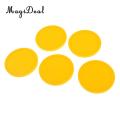 MagiDeal 5 Pieces 82mm Yellow Air Hockey Replacement Pucks for Game Tables, Accessories