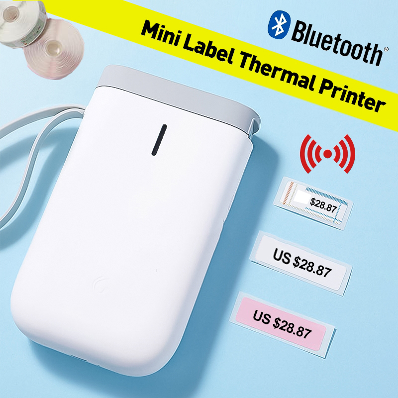 Label Maker Machine Portable Thermal Label Printer Handheld Name Price Sticker Printer Pocket Size Wireless Connection with APP