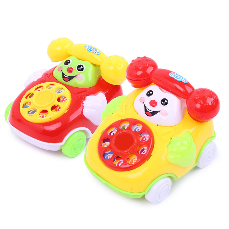 Cute Baby Toys Kids Children Musical Mobile Phone Toys Development Infant Early Educational Baby Rattles Toys