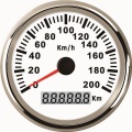 New 200KM/H Speedmeter Automobile Gauges 85mm Speedometers Odometer Motorcycle Turning Meters 9-32V (Pulse Signal)