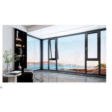 High-Security 1.8mm Aluminum Inward Opening Window
